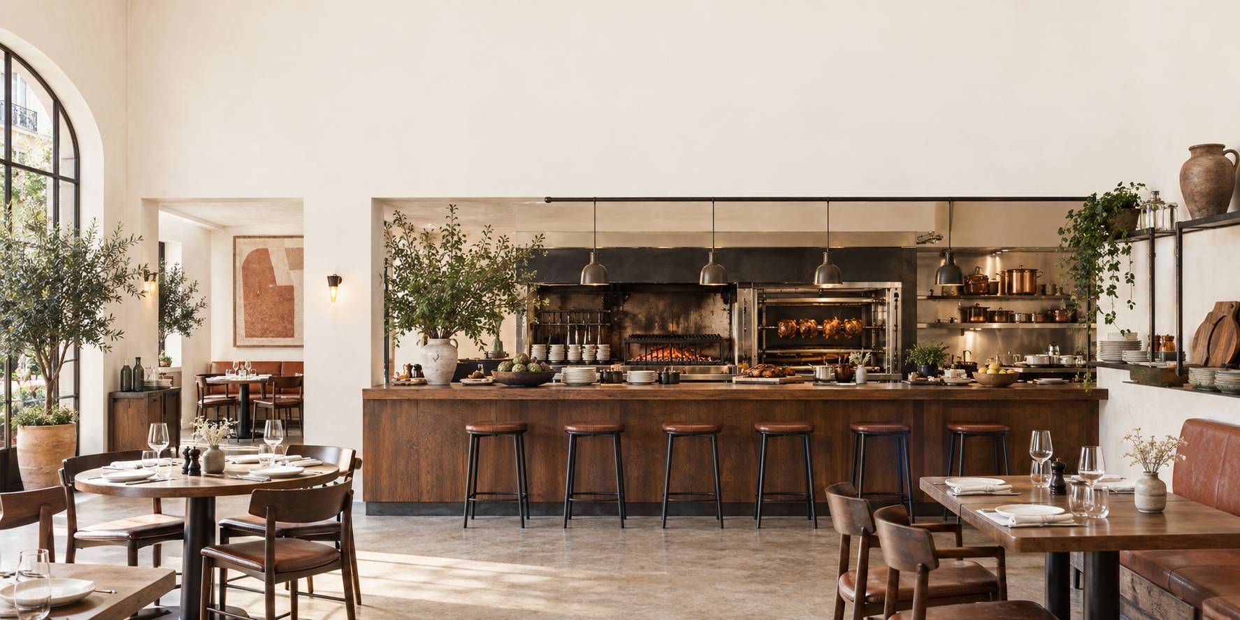 Illustration éditoriale du sujet : Clover Grill : L'Authentique Saveur D'un Bistro Contemporain