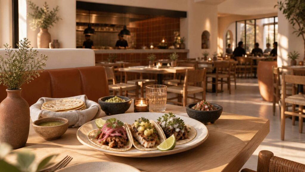 Illustration éditoriale du sujet : Taco Mesa : La nouvelle taqueria authentique by Beatriz Gonzalez